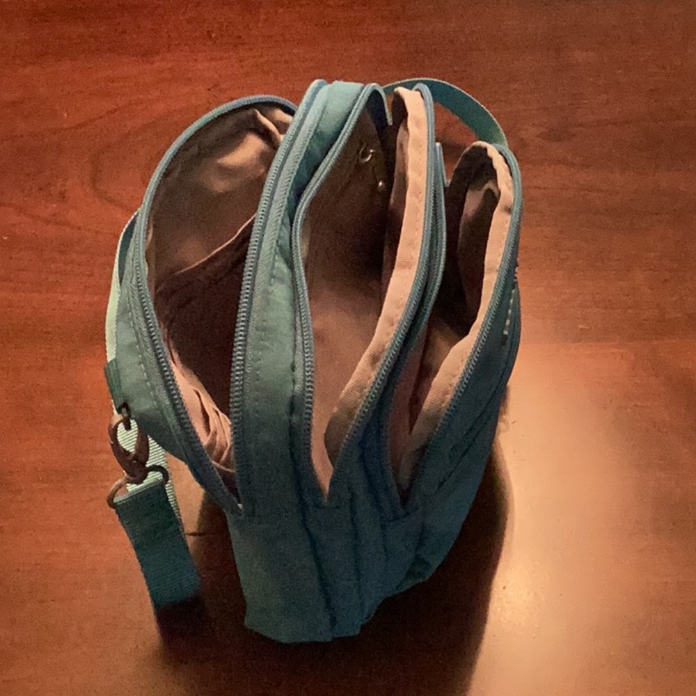 Baggallini Triple Zip Bagg, Seaside Blue - Picture 3 of 7